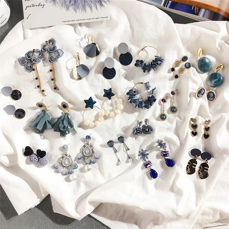 Женские серьги-подвески с кисточками элегантные висячие серьги в Корейском