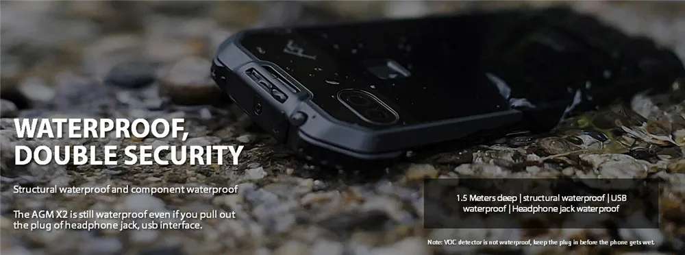 Смартфон AGM X2 EU/SE, 4G, Android 7,0, 6 ГБ, 64 ГБ, IP68, водонепроницаемый, 5,5 дюймов, четыре ядра, 6000 мАч, Поддержка NFC, gps, OTG, сотовые телефоны