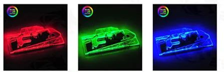 Bykski полный охват GPU водоблок для MSI GTX 960 2GD5 OCV2 видеокарты RGB или RBW N-MS96OCV2-X - Цвет лезвия: Block(12V 4Pin AURA)