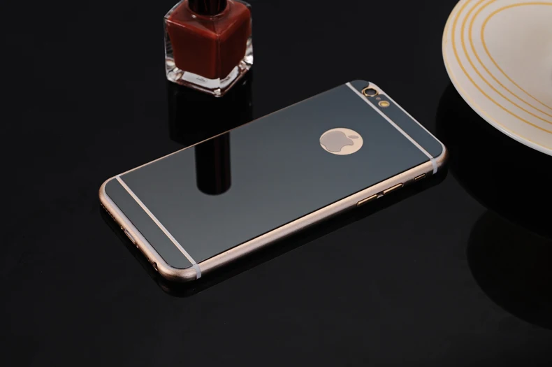Золотое твердое 9H защитное зеркальное стекло для iphone 5 5S SE 6 6s Plus Гальваническое закаленное переднее+ заднее Защитное стекло для экрана