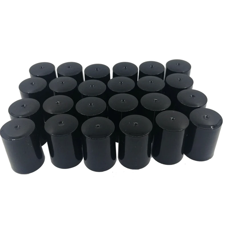 24 стеклянных бутылочки с роликами для эфирных масел зеленого цвета многоразовые