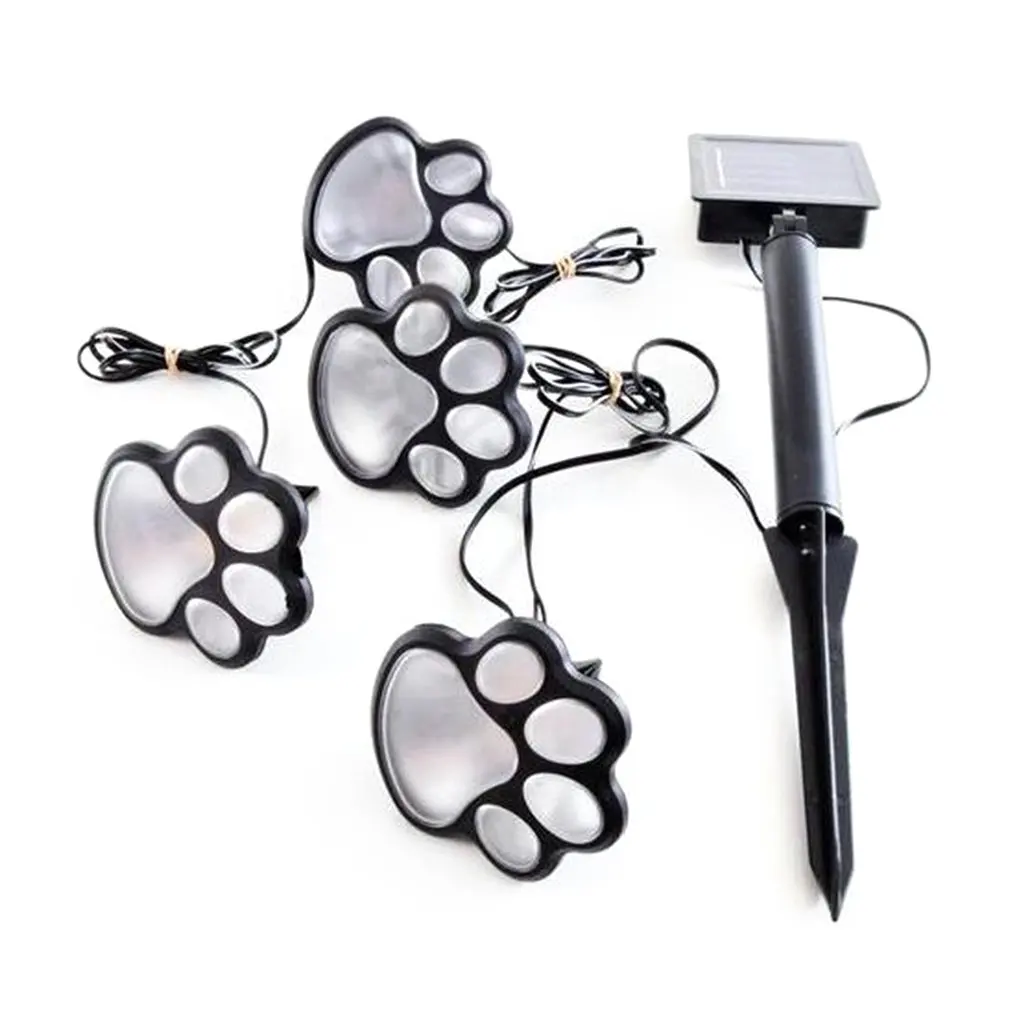 Солнечная энергия Медведь Коготь лампа умный ночник для улицы садовый фонарь