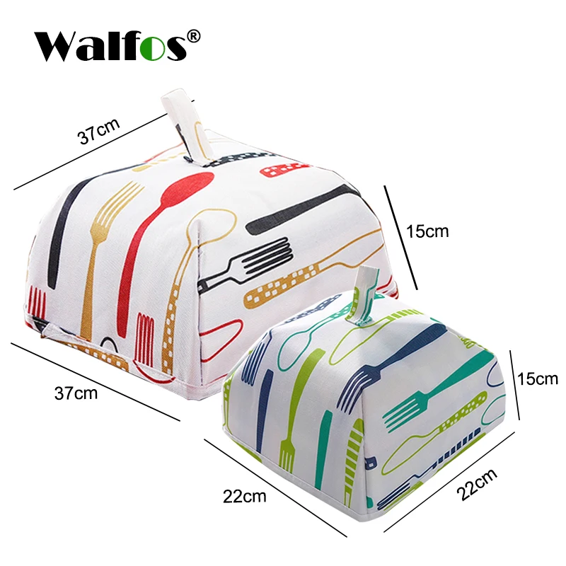 WALFOS складной Еда Чехлы 2018 Утепленная одежда Алюминий Фольга крышки на блюда
