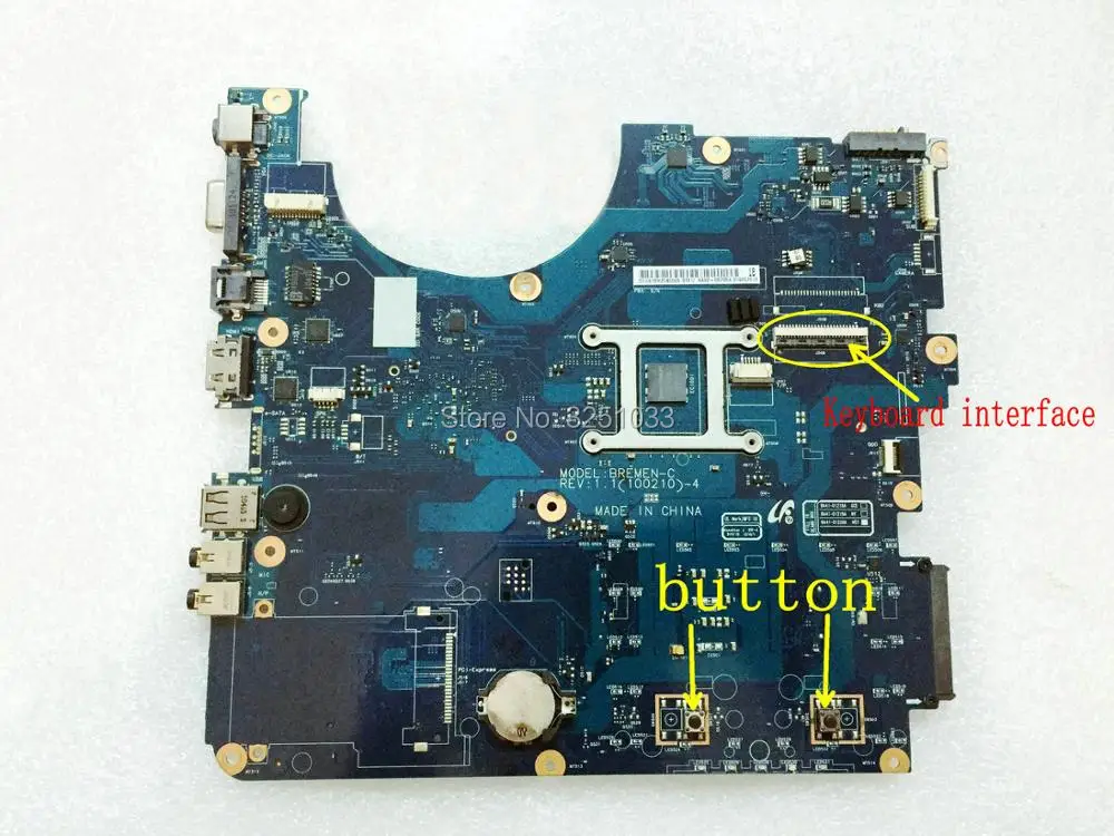 BA41-01219A модель BREMEN-C BA41-01220A BA41-01218A BA92-06381B BA92-06381A для samsung NP-R540 R540 P530 Материнская плата ноутбука HM55