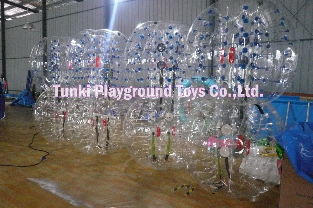 

blue and red inflatable bubble soccer in stock FREE SHIPPING