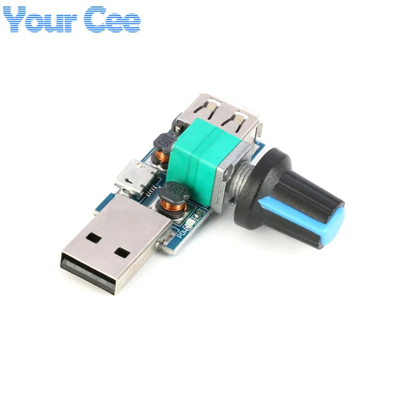 Мини USB вентилятор с регулятором скорости 5 в постоянного тока|Интегральные