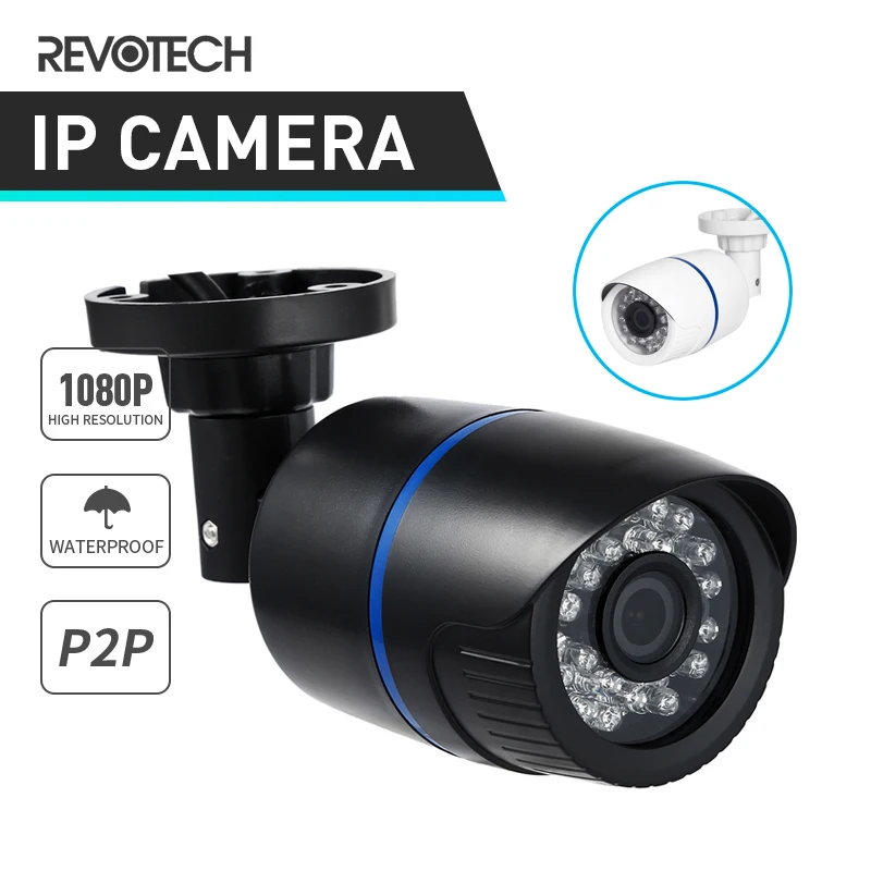 IP Bullet камера ONVIF Водонепроницаемая 1920x1080P 2.0MP 24LED уличная инфракрасная