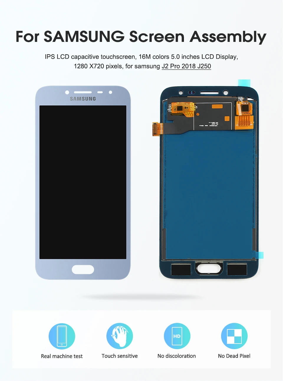 5," J250 дисплей для samsung Galaxy J2 Pro J250 SM-J250 сенсорный экран дигитайзер в сборе для samsung j2Pro J250F ЖК-дисплей