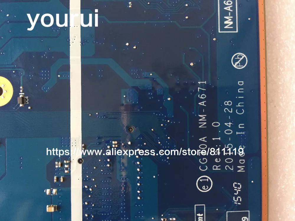 Материнская плата yourui для ноутбука Lenovo G70-35 CPU CG70A NM-A671 A4-6210 материнская полных