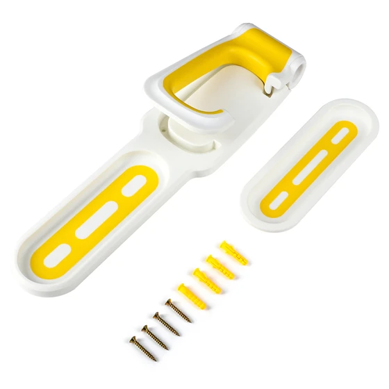White Yellow WEST BIKING настенная подставка для велосипеда, крепление, Макс. 18 кг, емкость, гараж, для хранения велосипедов, настенная стойка, вешалка, крючок - Цвет: White Yellow