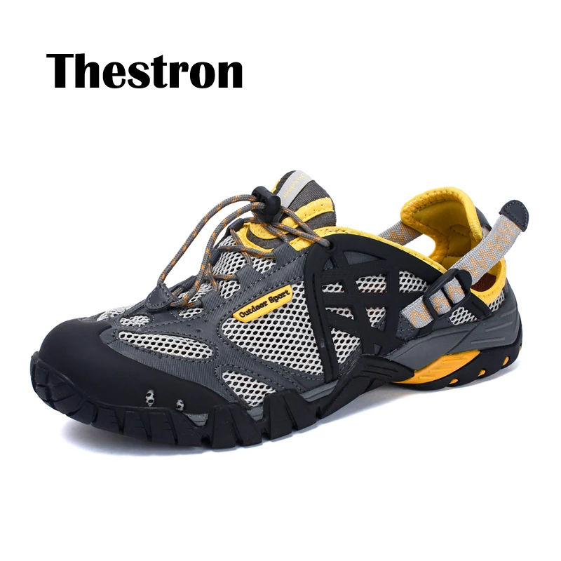 New store promotion Lovers Wading Shoes Summer Man Walking Shoe Outdoor Breathable Mesh Sneakers Water Hard Wear for Couple | Обувь