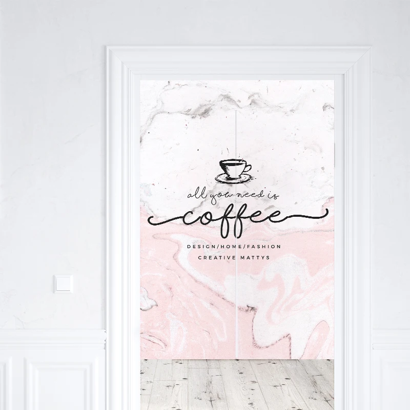 Scandinavian marble linen curtain | Дом и сад