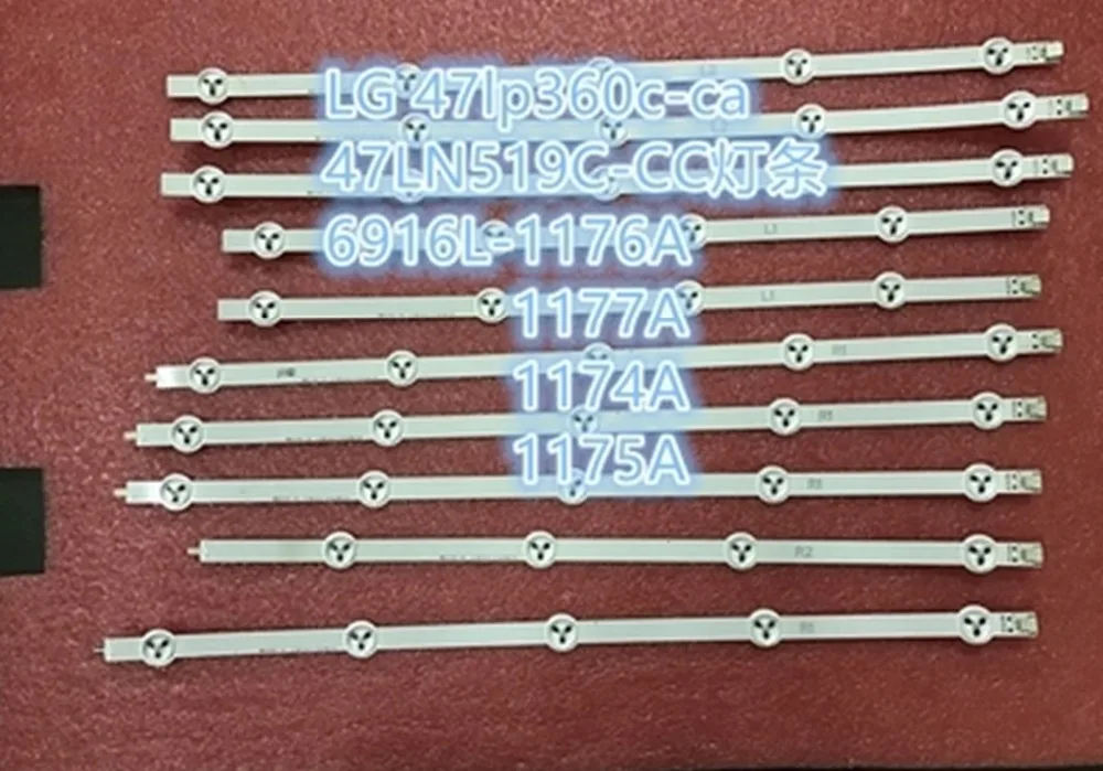 4 шт./лот Новинка 100% новый 47 &quotдля LG 47LN519C CC Светодиодная лента remplacement 6916L 1174A 1175A 1176A