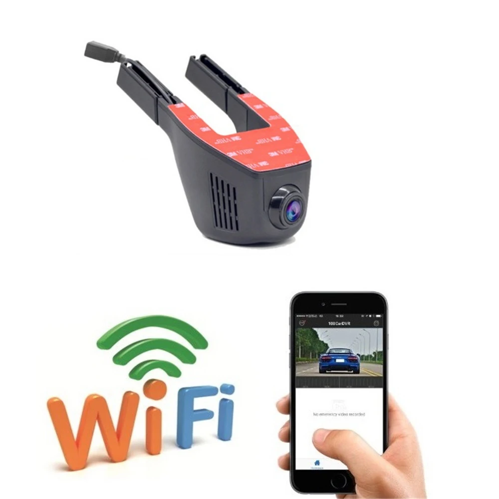Full HD 1080 P Автомобильный видеорегистратор с Wi Fi 160 дюйма широкоугольная камера для