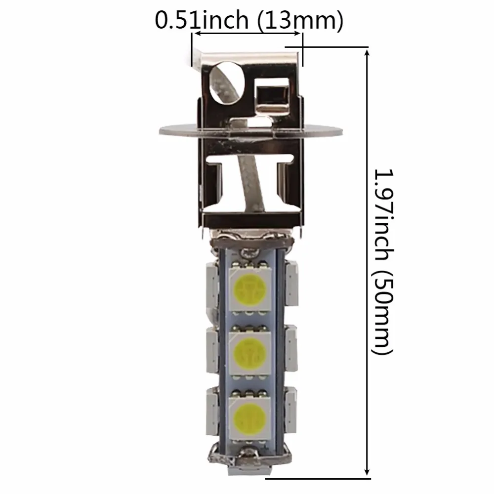 4 шт. Белый h3 13smd 5050 противотуманная фара h3 супер яркий h3 smd светодиоды 5050 h3 светодиодные фары наивысшей мощности h3 12 v