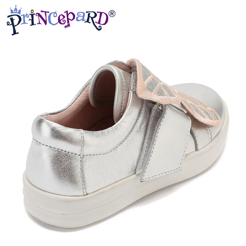 Princepard/розовая спортивная обувь из натуральной кожи для детей повседневная