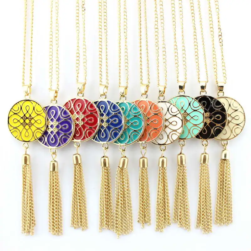 Женское Ожерелье с кисточкой 10 цветов | Украшения и аксессуары