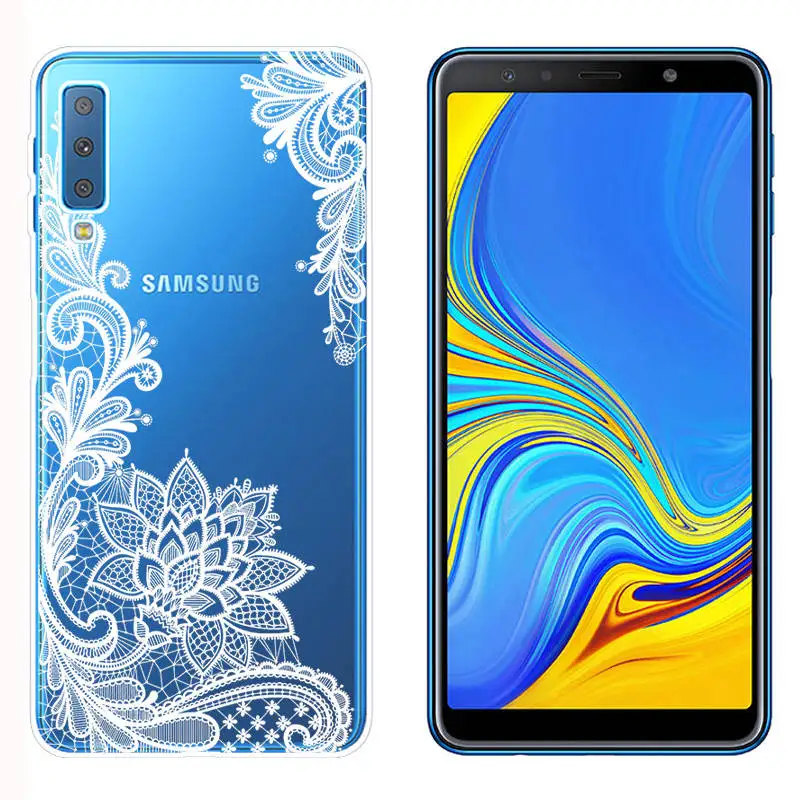 Arvin силиконовый чехол для Samsung A7 2018 A30 A50 A8 смартфона A750 окрашенный телефона Plus TPU |