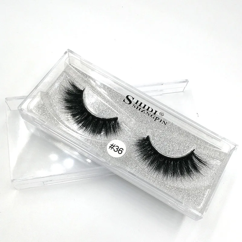 3D Mink False Eyelashes Makeup Black Handmade 1 Pair Fake Eye Lashes Extension