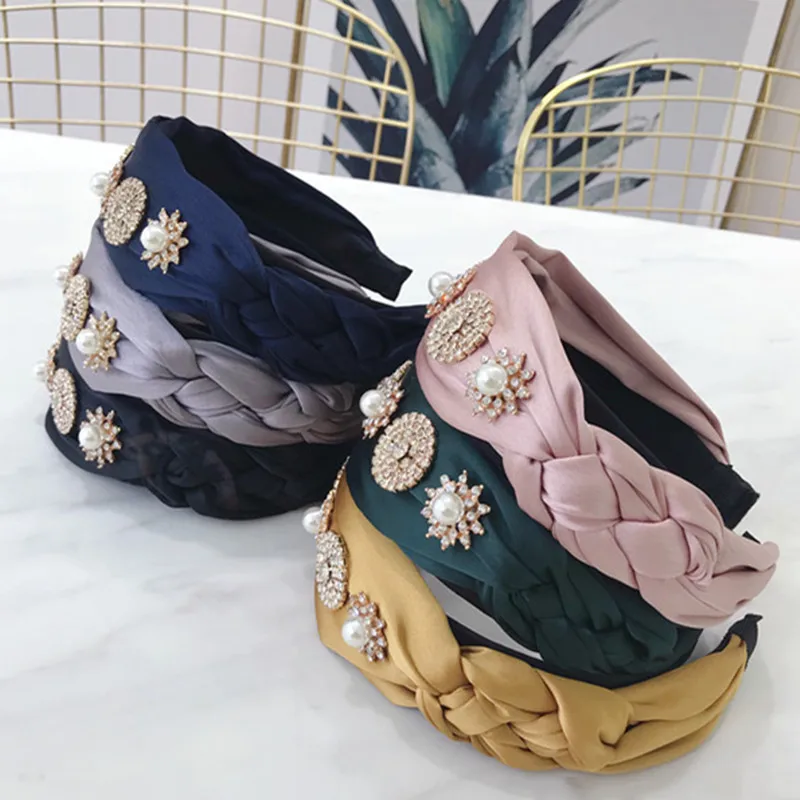 Корейский обруч для волос черная круглая завязка модные женские меховые обручи