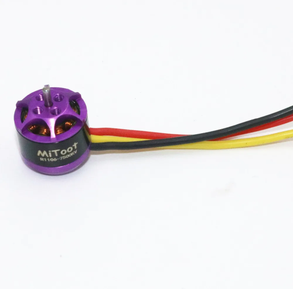 4 шт./лот Mitoot R1106 7500KV металлический бесщеточный двигатель комплект для 60 70 80 90 микро FPV гоночный Дрон Квадрокоптер RC мотор