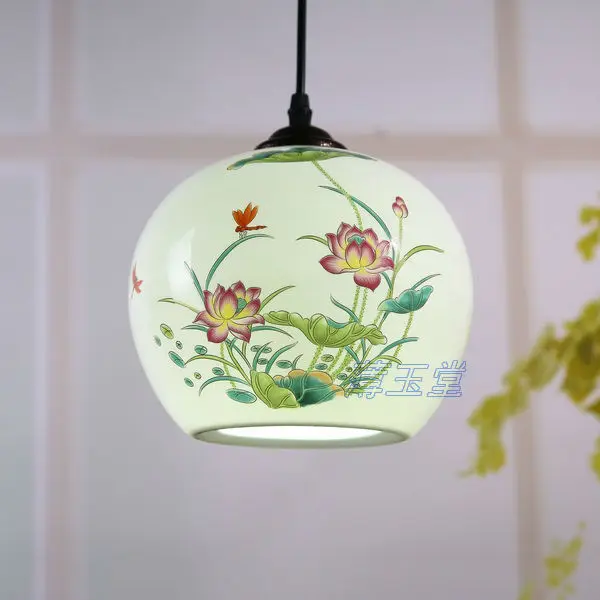 Eggshell Jingdezhen Ceramic lamps bedroom den living room restaurant bedside lamp decoration Special six provinces shipping | Лампы и