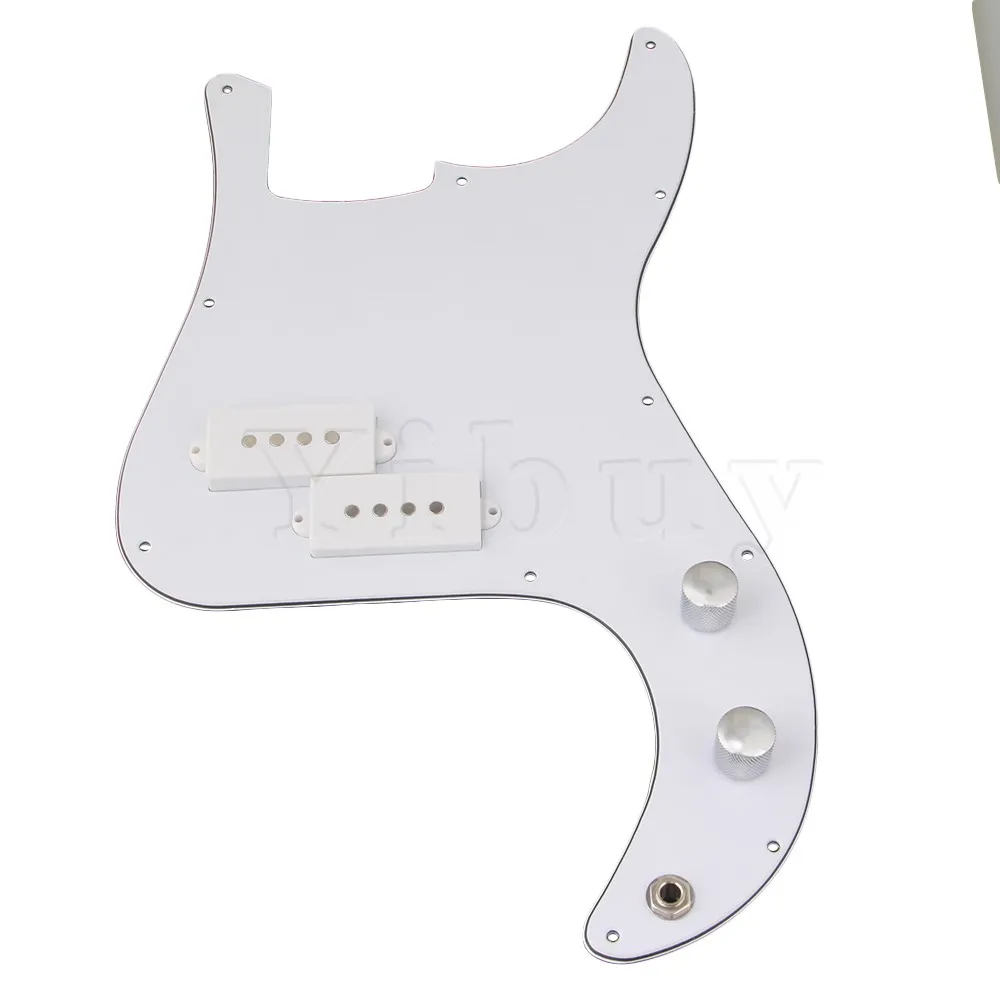 Yibuy Prewired P-BASS накладки для P PB бас белый