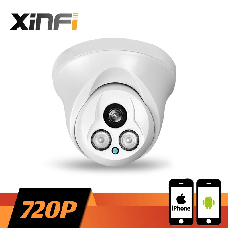 XINFI HD 1280*720P Внутренняя стандартная IP камера видеонаблюдения 1 0 МП P2P ONVIF 2 PC & Phone