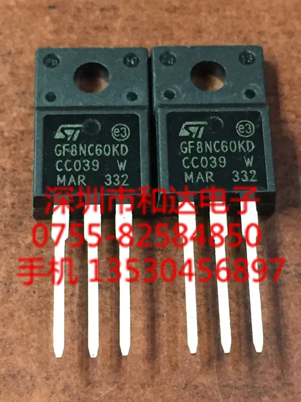 Сны-ic 10 ШТ. STGF8NC60KD TO-220F |
