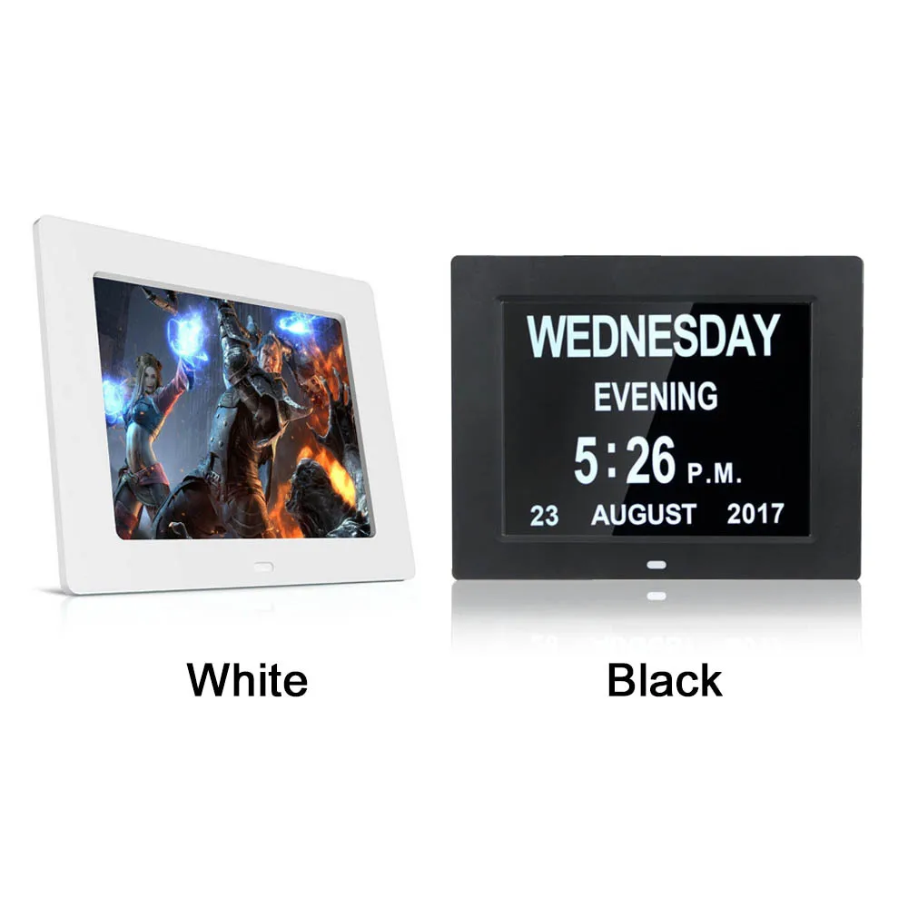 8" LED Digital Calendar Alarm Clock with Large Letter Week/Month/Year New | Обустройство дома