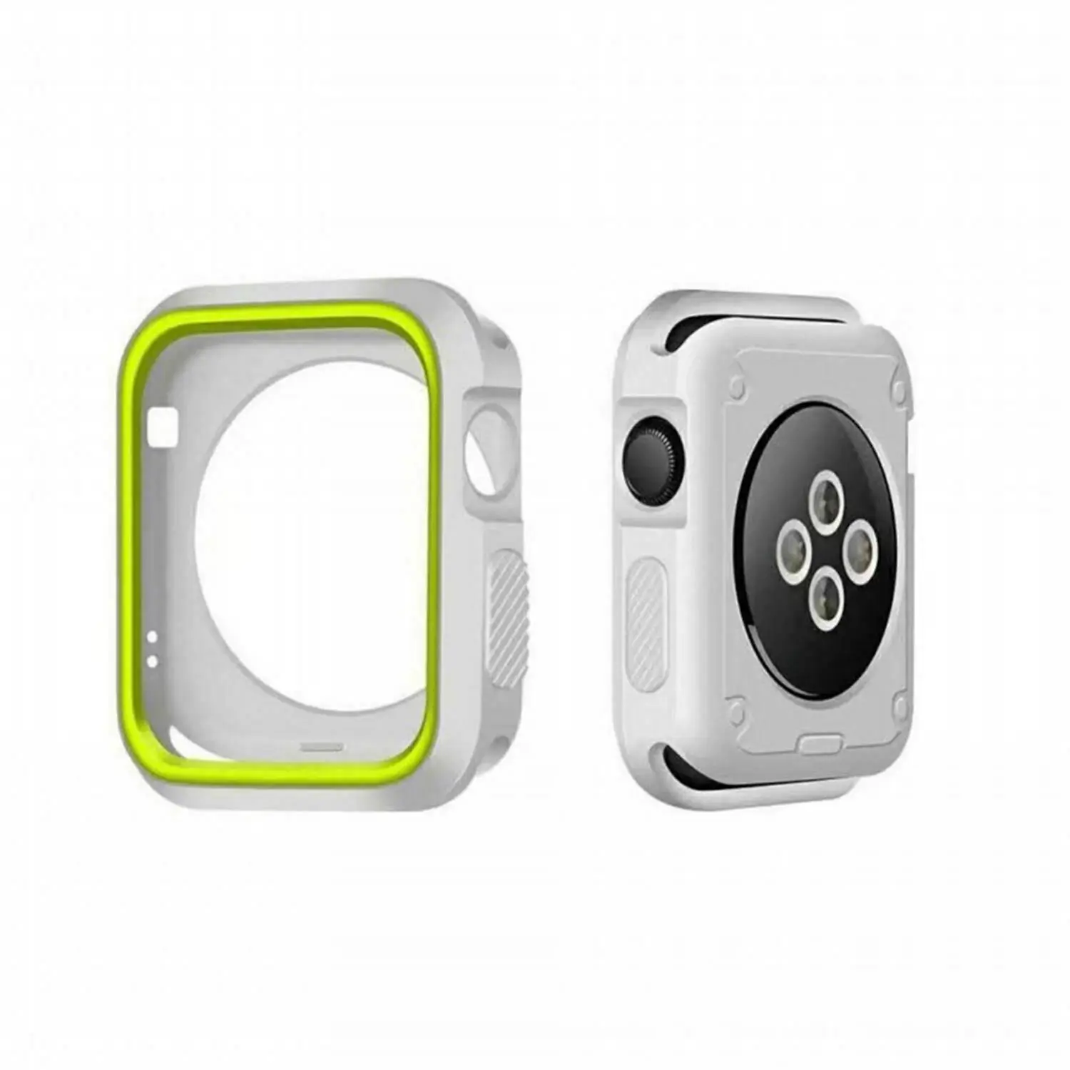 Силиконовый чехол для Apple Watch 42 мм 38 40 44 спортивный ремешок полная Рамка резиновый
