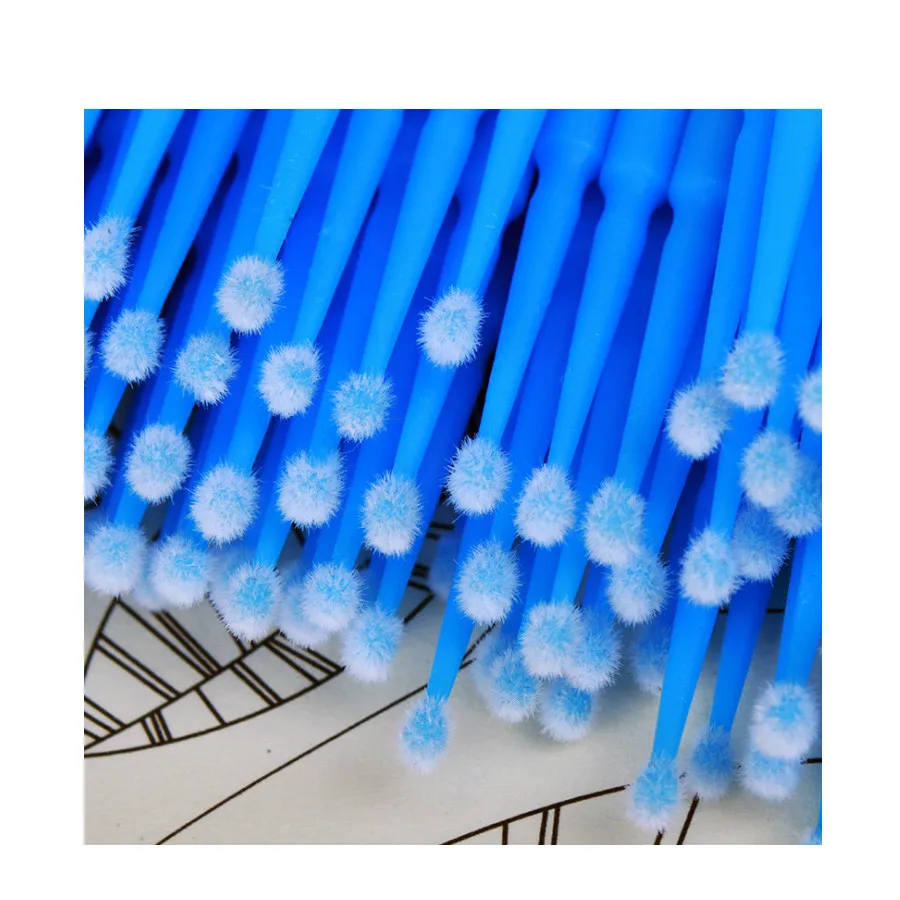 100pcs/lot Micro Make Up Brushes Eyelash Extension Eye Lash Glue Lint Free Disposable Applicators Sticks Makeup Tools | Красота и