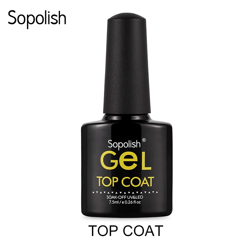 Sopolish Top основа 7 5 мл Weg Vom салонный гель для ногтей Полупостоянный УФ & LED Nagel праймер