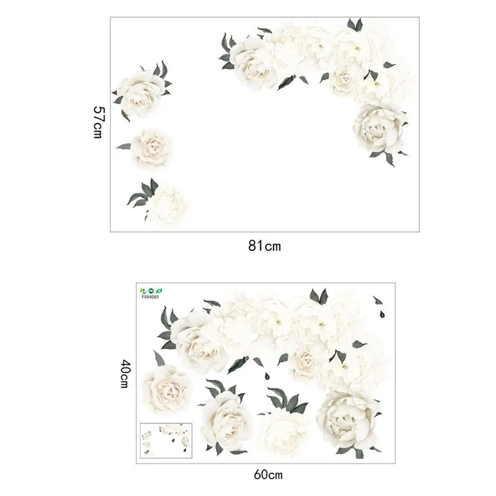 Adeeing пион цветы шаблон стикер на стену домашний фон прикроватный Декор для