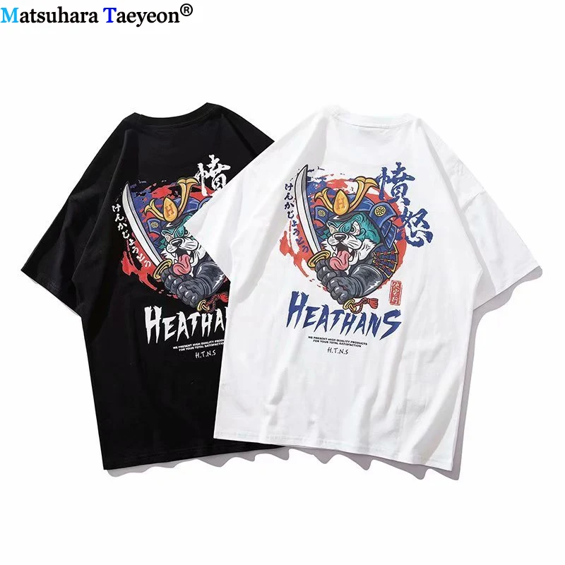 

Japanese Ukiyoshi Painting t shirts Funny men T-shirts Short Sleeve T Shirts Luxury Cotton Tee Shirts Plus Size Hip Pop Tops Tee