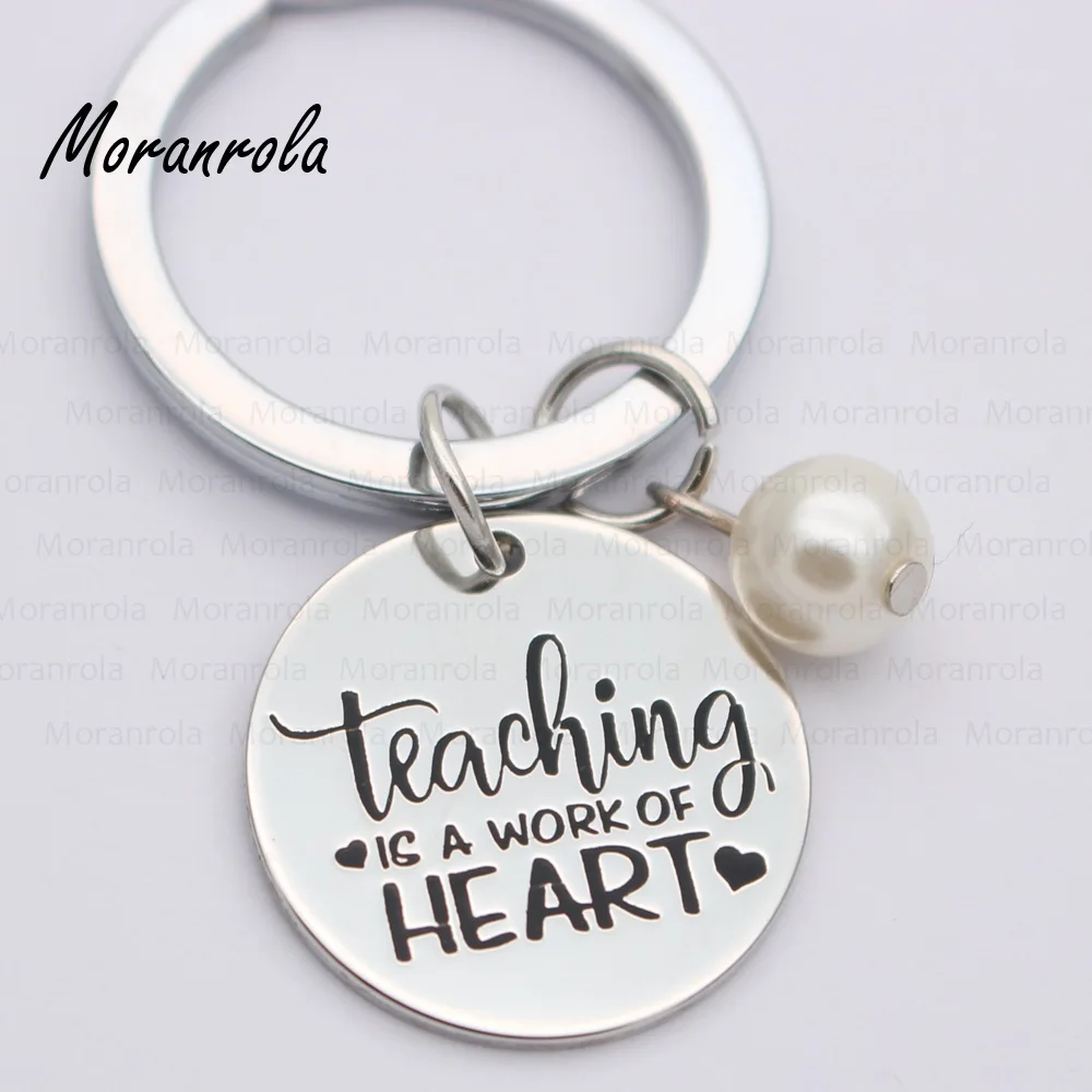 Новинка медное ожерелье и брелок arried &quotTeaching is a work of heart&quot очаровательный подарок
