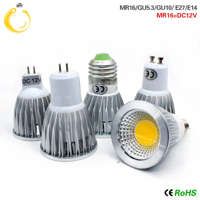 Низкая цена светодиодная лампа 9 Вт 12 15 светодиодные лампы E27 E14 GU10 GU5.3 220 В MR16 Cob