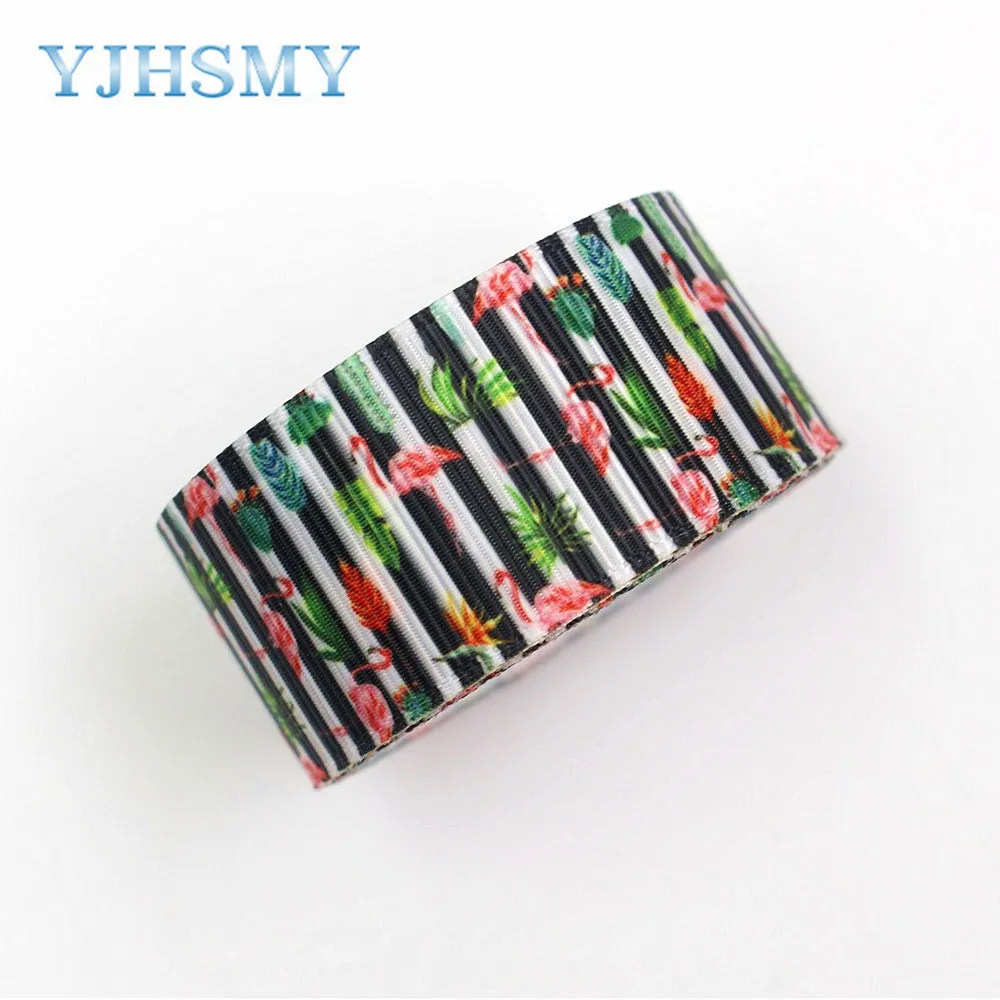 YJHSMY 1710091 25 мм 10 ярдов Страусиные ленты термопечать grosgrain Свадебные аксессуары DIY