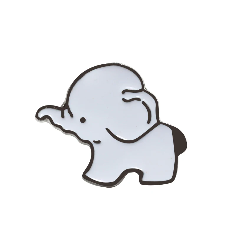 Модная брошь с эмалевым покрытием в виде картонного слона, овцы и других животных для женского джинсового пальто. Творческая брошь для мужчин, детей и рюкзаков.