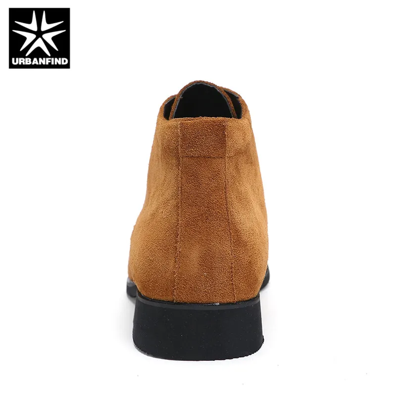 URBANFIND Genuine Leather Men Ankle Boots Breathable High Top Shoes Outdoor Casual Winter Homme | Обувь