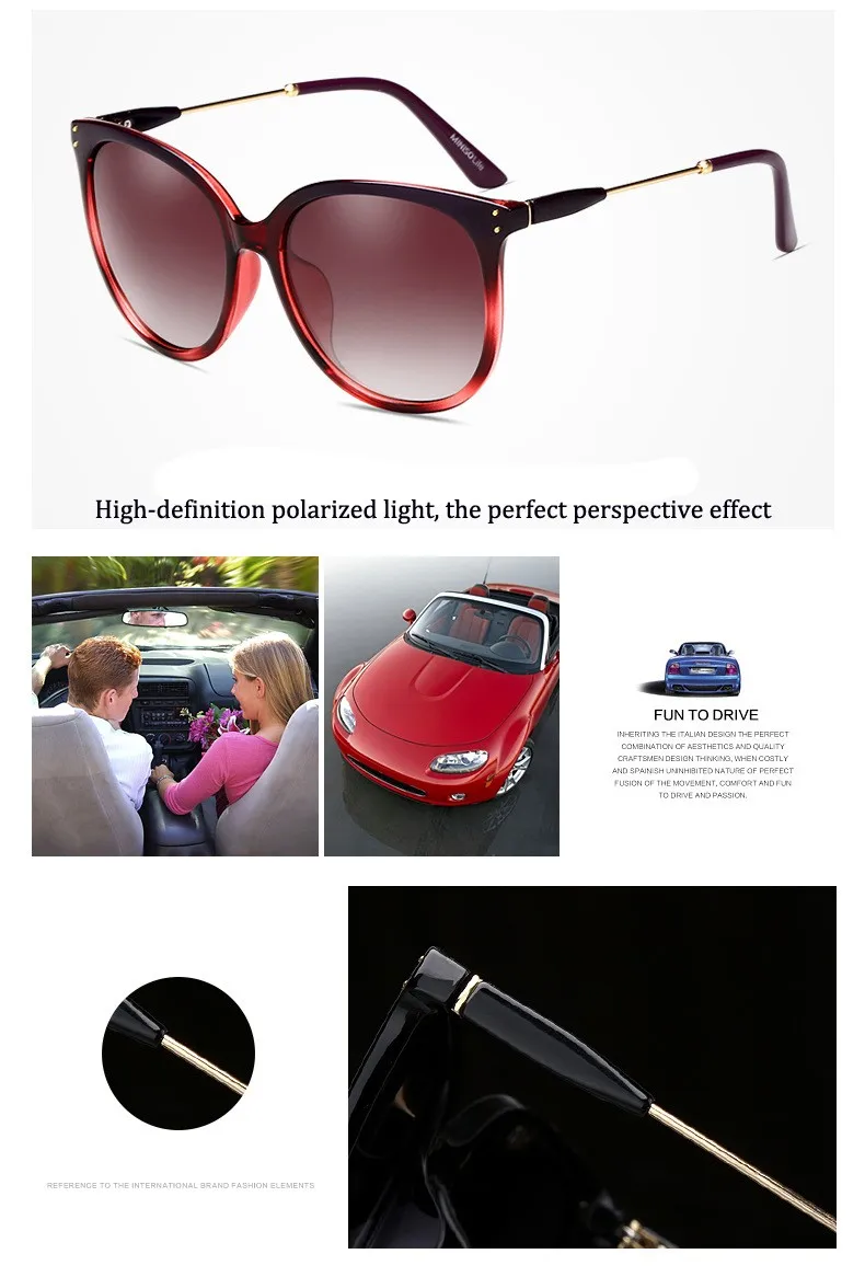 MIZHO, антибликовые очки, маленькие солнцезащитные очки для женщин, поляризационные, Ретро стиль, 22 г, светильник, вес, солнцезащитные очки, бренд, дизайн