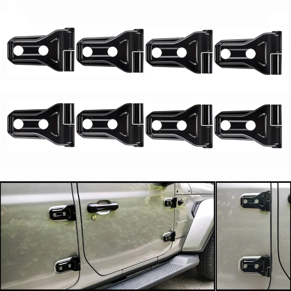 

Chuang Qian 8pcs Black ABS Door Hinge Cover Protection Accessories for Newest Jeep Wrangler 2018 JL 4-Door