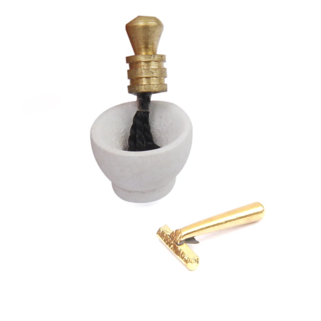 Высококачественная миниатюрная Бритва для кукольного домика детей 1/12 набор из 3