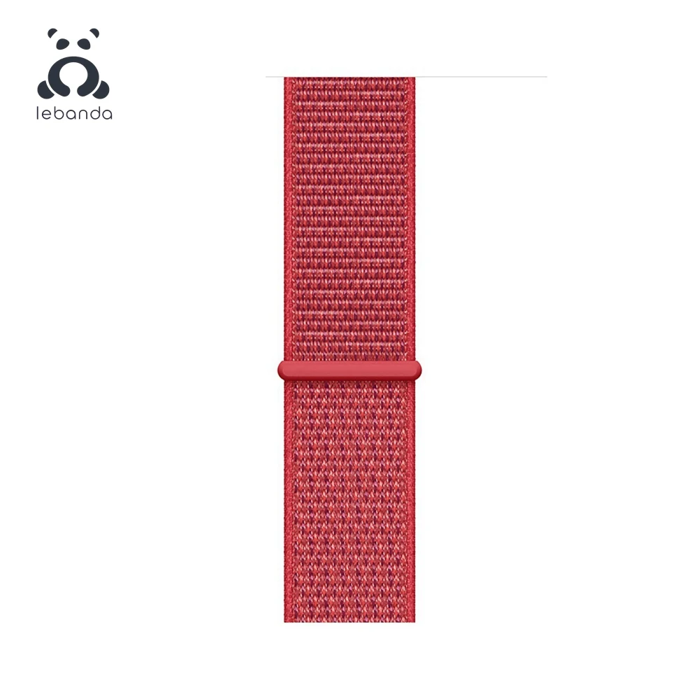 Red Lebanda Sport loop для apple watch 5, 4, 3, 2, 1, ремешок для iwatch 38, 40, 42, 44 мм, тканый нейлоновый ремешок, Аляска, синий - Цвет ремешка: Red