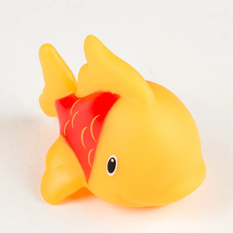 1pcs Clown fish Rubber Swimming Pool Water Toy Baby Bath Toys Aquatic creatures Girl Boy Gift Rubber Race Fish Floating