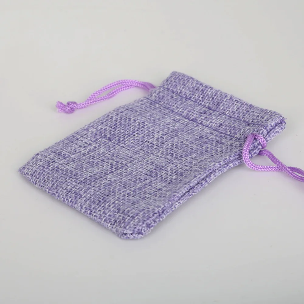 Льняные хлопковые подарочные пакеты на шнурке для дня рождения свадьбы