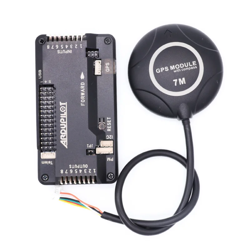APM2.8 APM 2,8 ardupilot Контроллер полета+ 7 м gps Встроенный Compas 2,5 2,6 Модернизированный с корпусом для радиоуправляемого мультикоптера