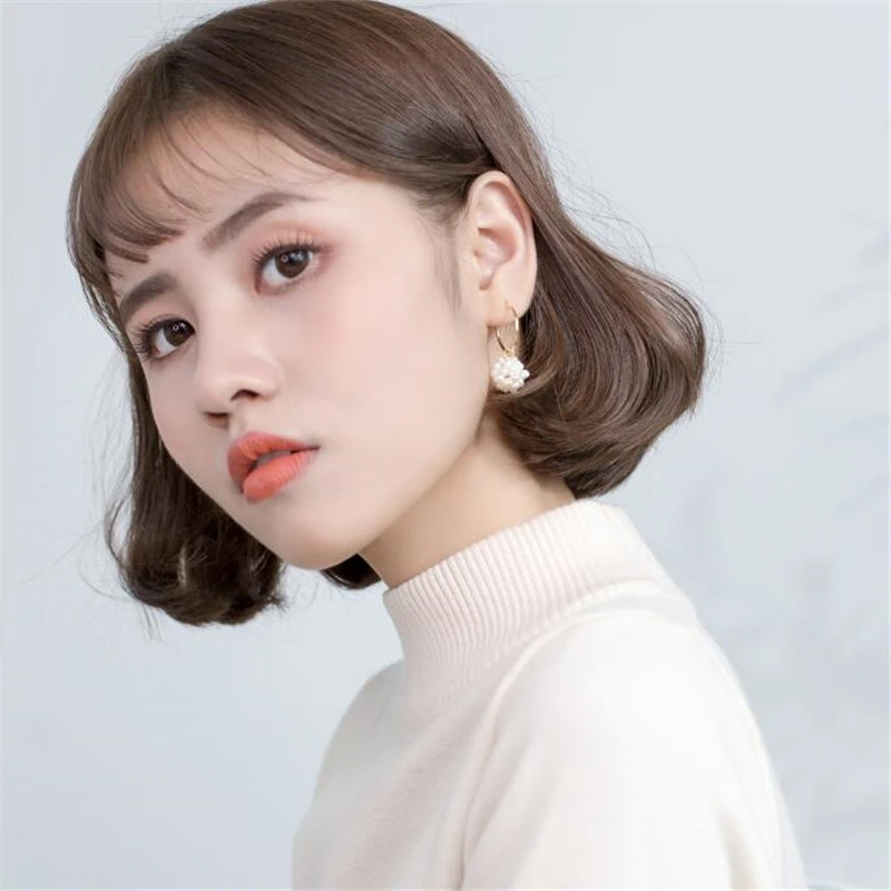 

100% 925 Real Sterling Silver Dangle Earrings Pearl Beads Drop Earring For Charm Women Girl Fine Silver Jewelry G0860