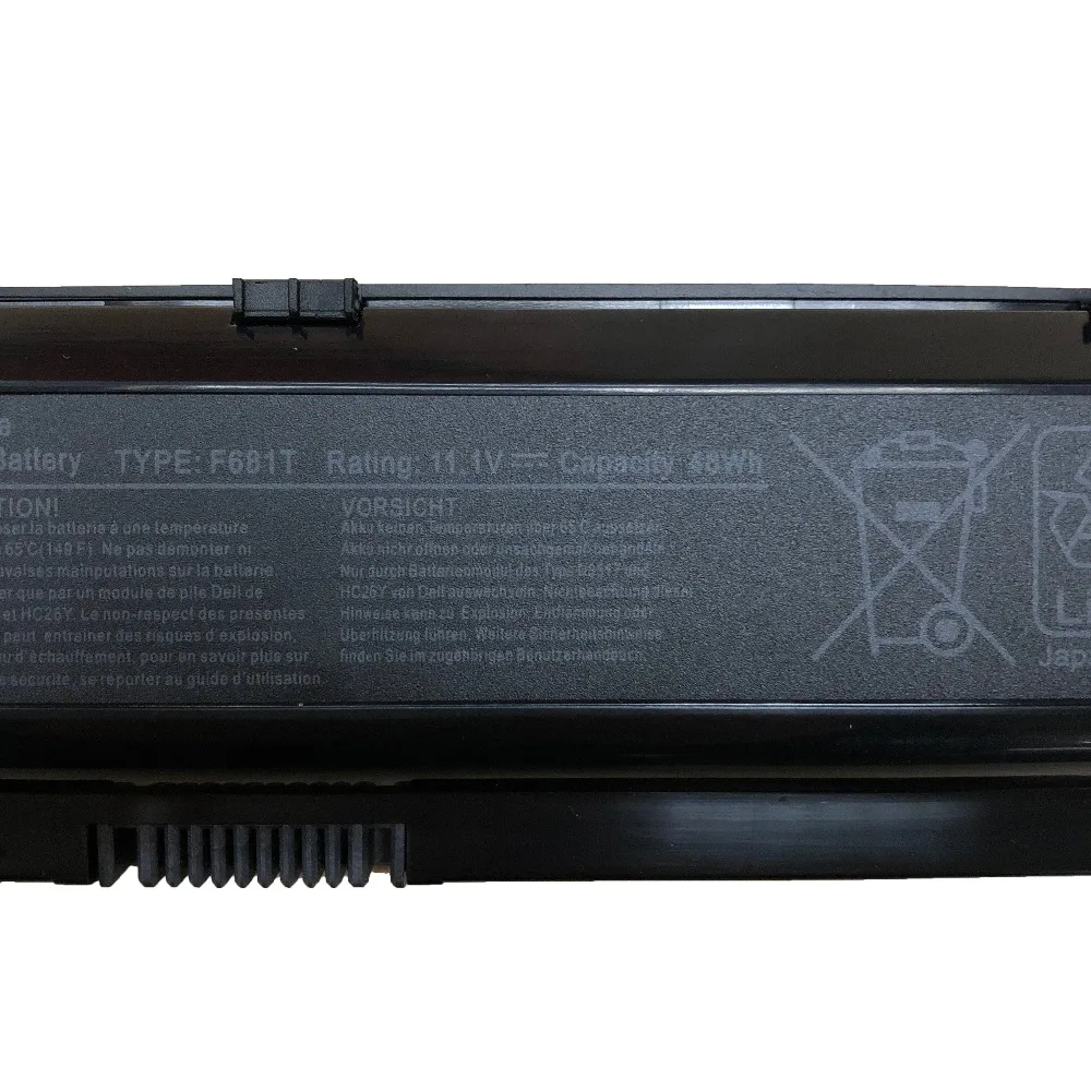 11 1 В 48 Вт/ч f681t новый оригинальный аккумулятор для ноутбука Dell Alienware M15X P08G SQU-724 D951T