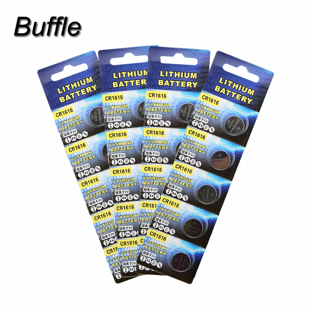 

20pcs/lot CR1616 Button Cell Batteries 3V 50mAh Watch Accessories 1616 ECR1616 LM1616 Coin battery Drop Shipping